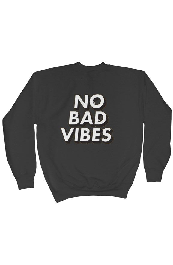 No Bad Vibes Youth Crewneck Sweatshirt